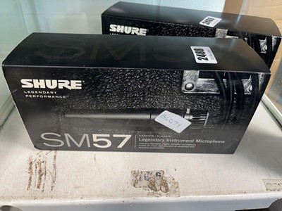 Lot 2488 - Shure SM57 Legendary instrument microphone...
