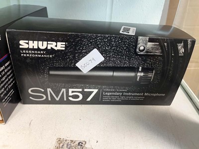 Lot 2489 - Shure SM57 Legendary instrument microphone...