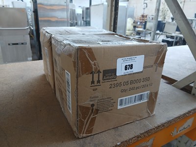 Lot 678 - 2 boxes containing approx. 480 Amefa soup spoons