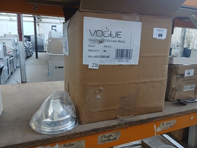 Lot 679 - Box of Vogue cake stands