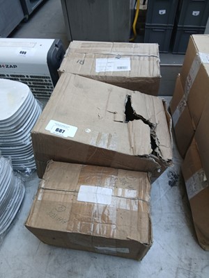 Lot 687 - 3 boxes of compressor parts