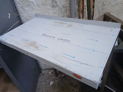 Lot 597 - Stainless steel over oven shelf