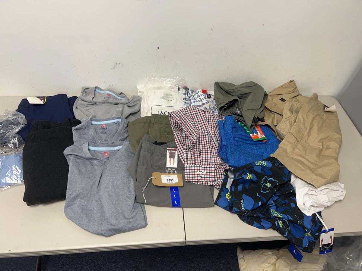 Lot 3651 - Men's Clothing of various styles and sizes,...