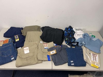 Lot 3652 - Men's Clothing of various styles and sizes,...