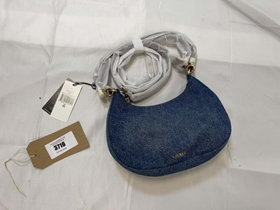 Lot 3716 - Ralph Lauren blue zip around handbag