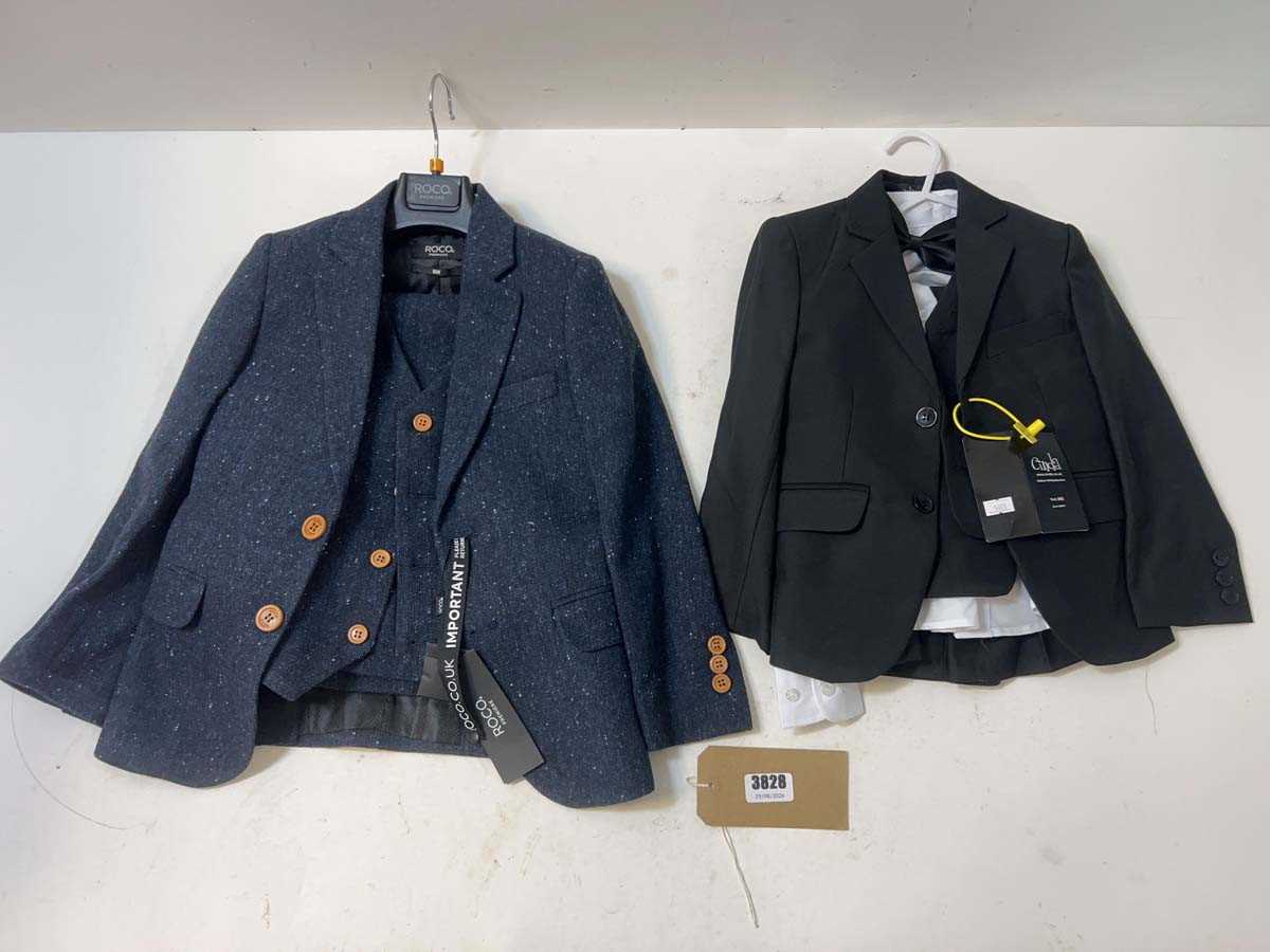 Lot 3828 - Boys 3 piece suits Roco Premiere and Cinda Age...