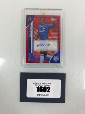Lot 1602 - Topps Chrome Red Patterned Premier League...