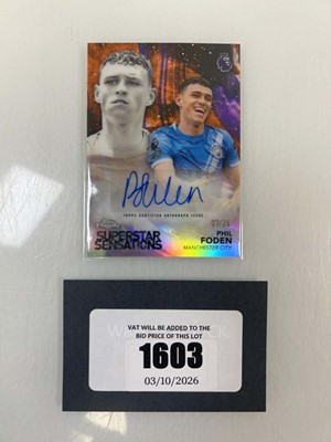 Lot 1603 - Topps Chrome Superstar Sensations Autograph...