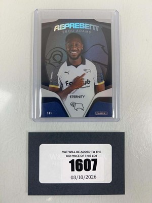 Lot 1607 - Panini EFL Ebou Adams 1/1 serial numbered card