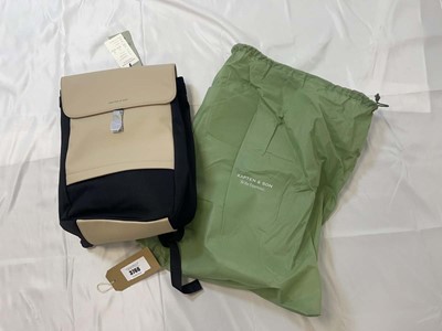 Lot 3766 - Kapten & Son fyn backpack in cream / black...