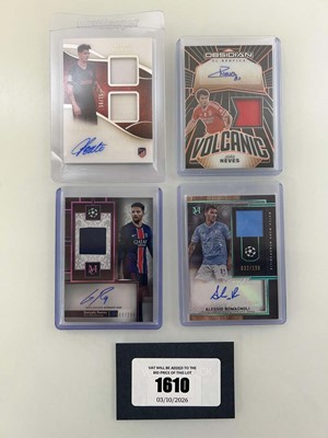 Lot 1610 - (4) Topps and Panini Autograph Patch cards