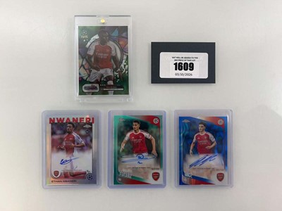 Lot 1609 - (4) 3 Topps Arsenal Autograph cards to Include...
