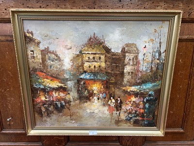 Lot 7 - Framed oil on board signed bottom right,...