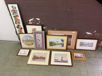 Lot 17 - Quantity of various framed and glazed pictures,...