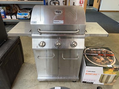 Lot 2142 - Nexgrill 3 burner stainless steel gas barbecue
