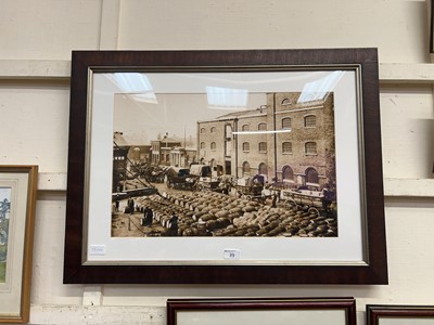 Lot 39 - Framed and glazed print of Brewers Yard