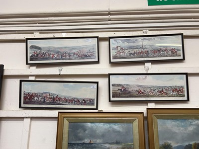 Lot 45 - Set of 4 framed and glazed hunting prints