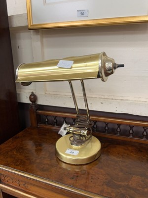 Lot 49 - Bankers style desk lamp