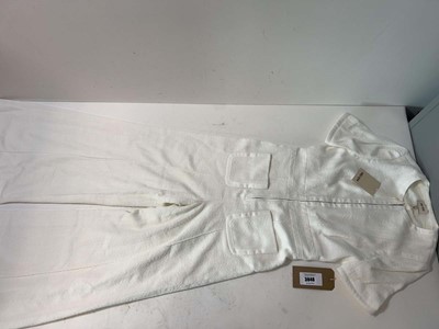 Lot 3848 - ME + EM bound detail kick flare jumpsuit Cream...