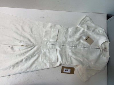 Lot 3848 - ME + EM bound detail kick flare jumpsuit Cream...