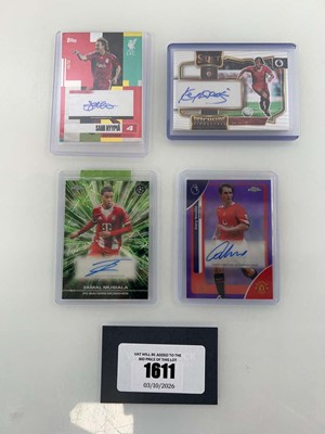 Lot 1611 - (4) 3 Topps Autograph serial numbered cards to...