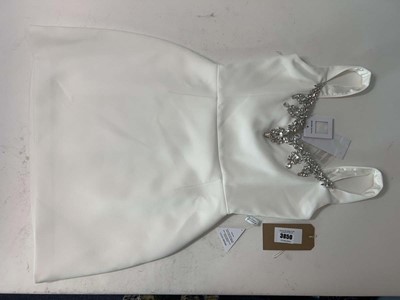 Lot 3850 - Nadine Merabi Blair White Draped mini dress...