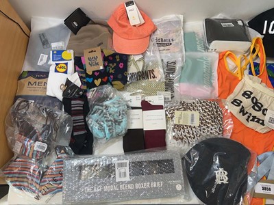 Lot 3856 - Accessories, swimwear, hats, socks, underwear,...