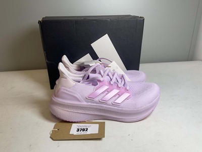 Lot 3792 - Adidas UK8 ultraboost 5 W trainers in purple -...