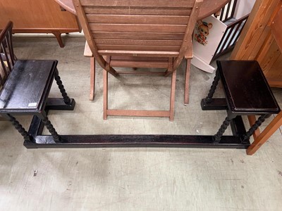Lot 112 - Ebonized wooden club fender