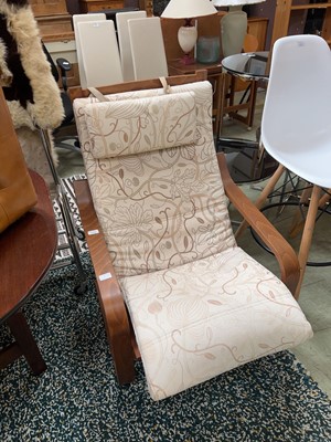 Lot 119 - Bentwood easy chair (sold subject to our...
