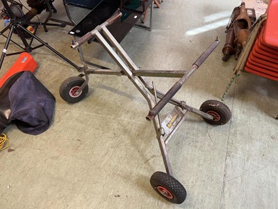 Lot 133 - A folding AP Racing cart trolly