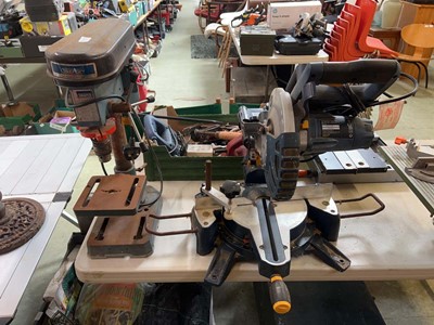 Lot 138 - A Macallister slide mitre saw