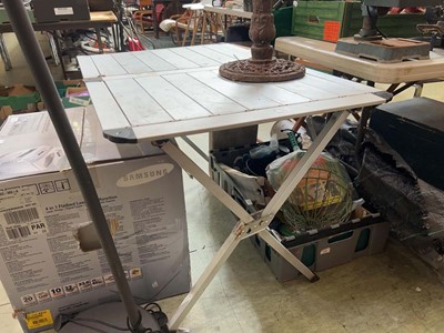 Lot 143 - An aluminium folding camping table