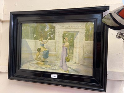 Lot 155 - A framed and glazed classical print of ladies...
