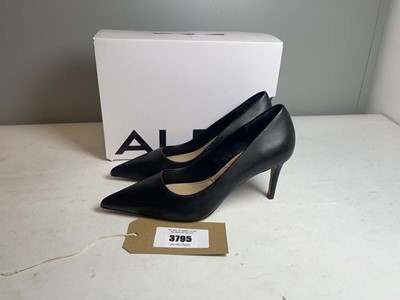 Lot 3795 - Aldo UK4.5 verone high heels in black - boxed