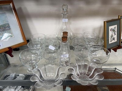 Lot 314 - A collection of Dartington Crystal glasses,...