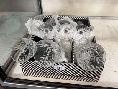 Lot 317 - Six wine glasses