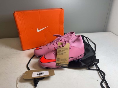 Lot 3802 - Nike UK4 superfly 10 club football boots in...