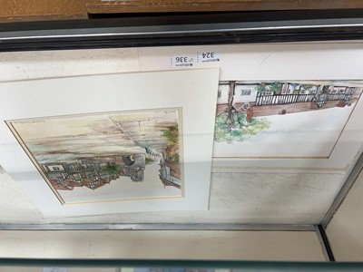 Lot 324 - Two mounted Glenda Rae pictures, one...