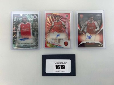 Lot 1619 - (3) Arsenal Autograph and serial numbered...