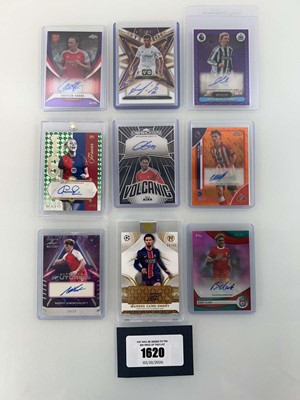 Lot 1620 - (9) Autograph and serial numbered cards...