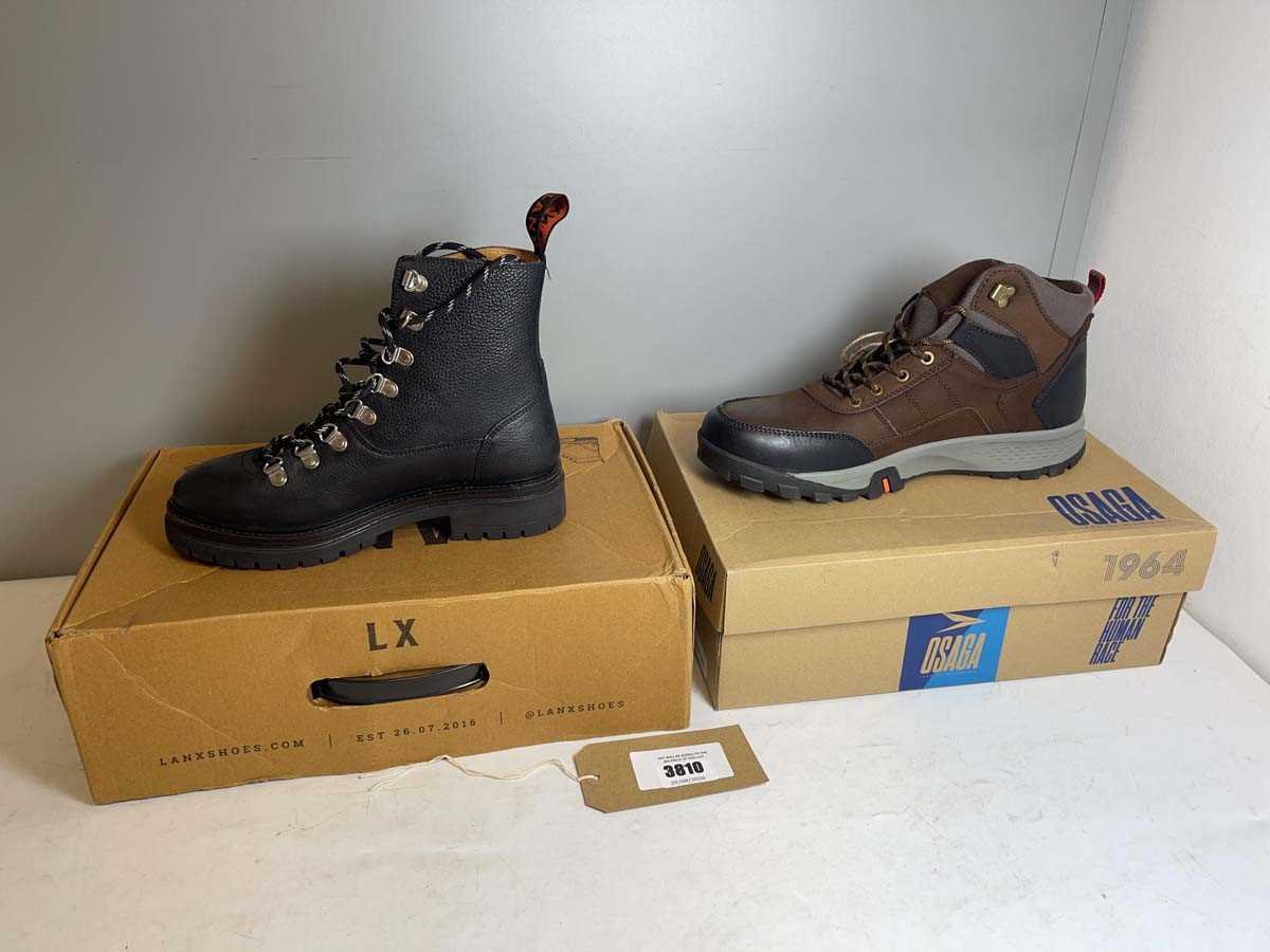 Lot 3810 - 2x Boxed pairs of boots to include Osaga size...