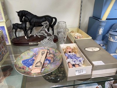 Lot 327 - A Black Beauty ornament, glass horse, boxed...