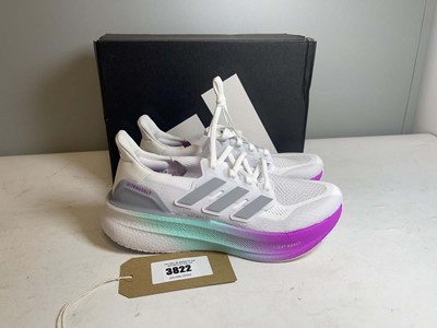 Lot 3822 - Adidas UK8 ultraboost 5 W trainers in white -...