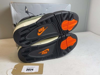 Lot 3824 - Nike UK8.5 air jordan 4 retro OG SP trainers...