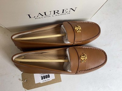 Lot 3900 - Lauren Ralph Lauren UK6.5 barnbury polo tan...