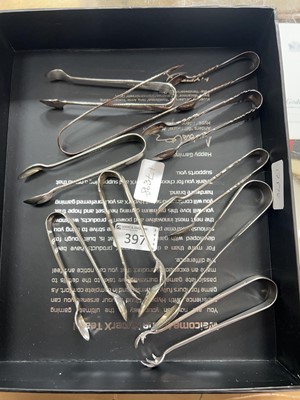 Lot 397 - Collection of sugar tongs