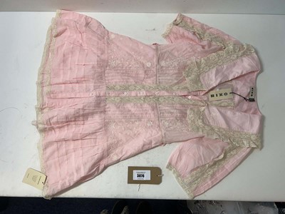 Lot 3876 - Ladies Rixo Dove dress pansy embroidery pink...