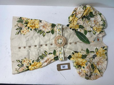 Lot 3877 - Farm Rio Garden Cascade sand puffy sleeve mini...