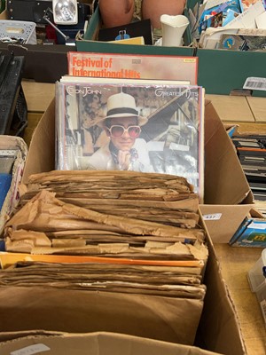 Lot 437 - 2 boxes of various records and vinyl